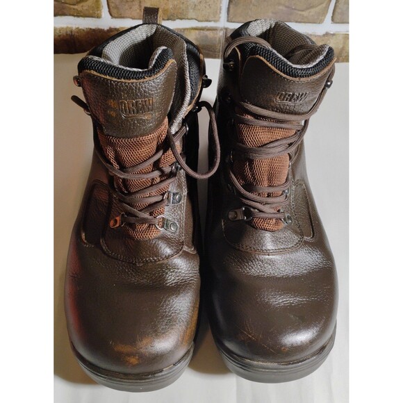 Drew Rockford Brown Leather Work Boots Size 11 main image 10